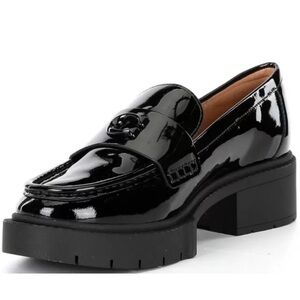 Brand New Patent Leather Coach Lug loafers